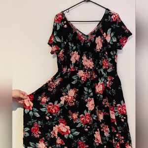 Torrid midi dress 2X WITH POCKETS